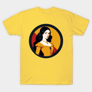 Renaissance Woman in a Yellow Dress T-Shirt